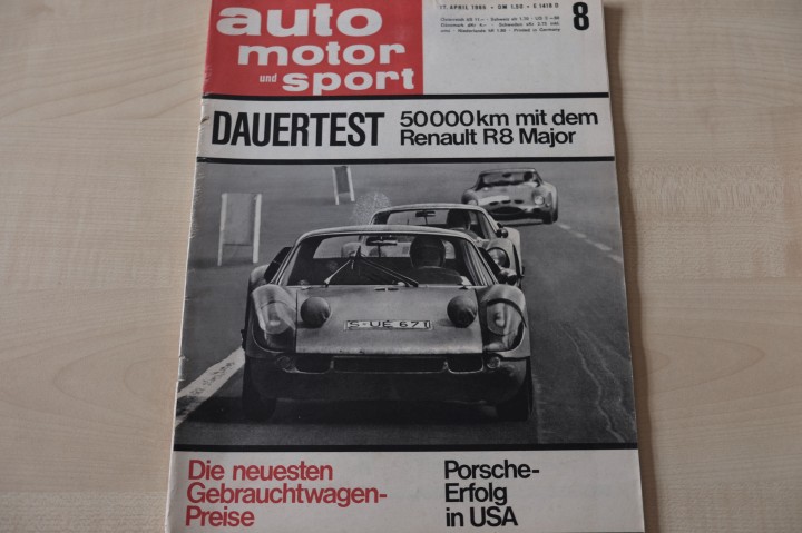 Deckblatt Auto Motor und Sport (08/1965)